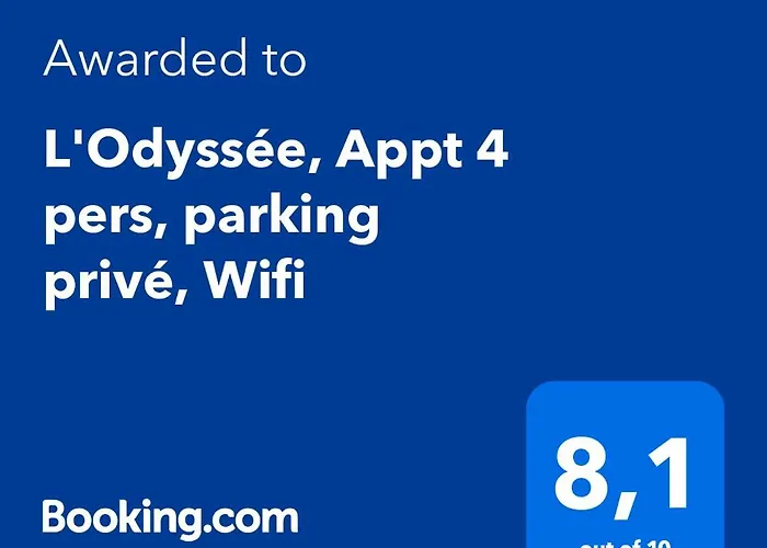Apartment L'odyssee, Appt 4 Pers, Parking Prive, Wifi